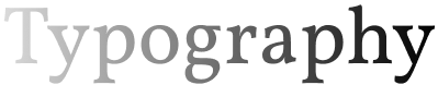 Typography Analysis